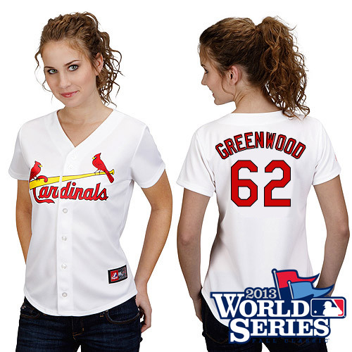 Nick Greenwood #62 mlb Jersey-St Louis Cardinals Women's Authentic Road Gray Cool Base Baseball Jersey